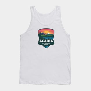 Acadia National Park Beautiful Nature Emblem Tank Top